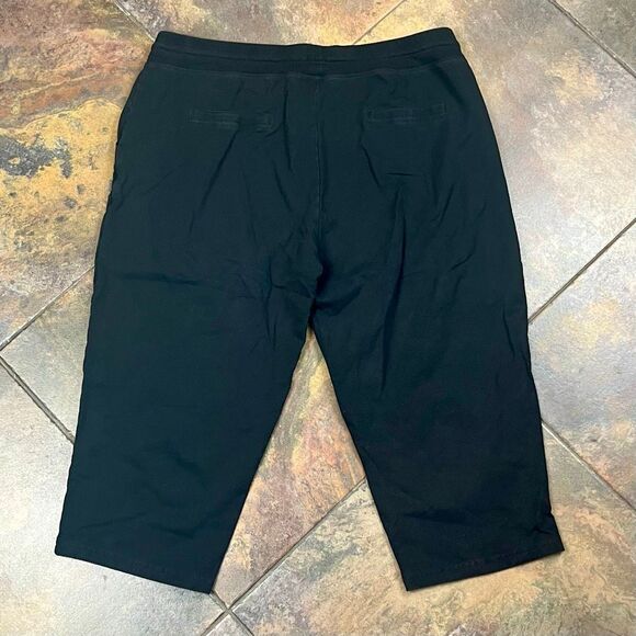 Weintee Black Pull-on Capri Cropped Pants XXL Plus - Picture 8 of 8